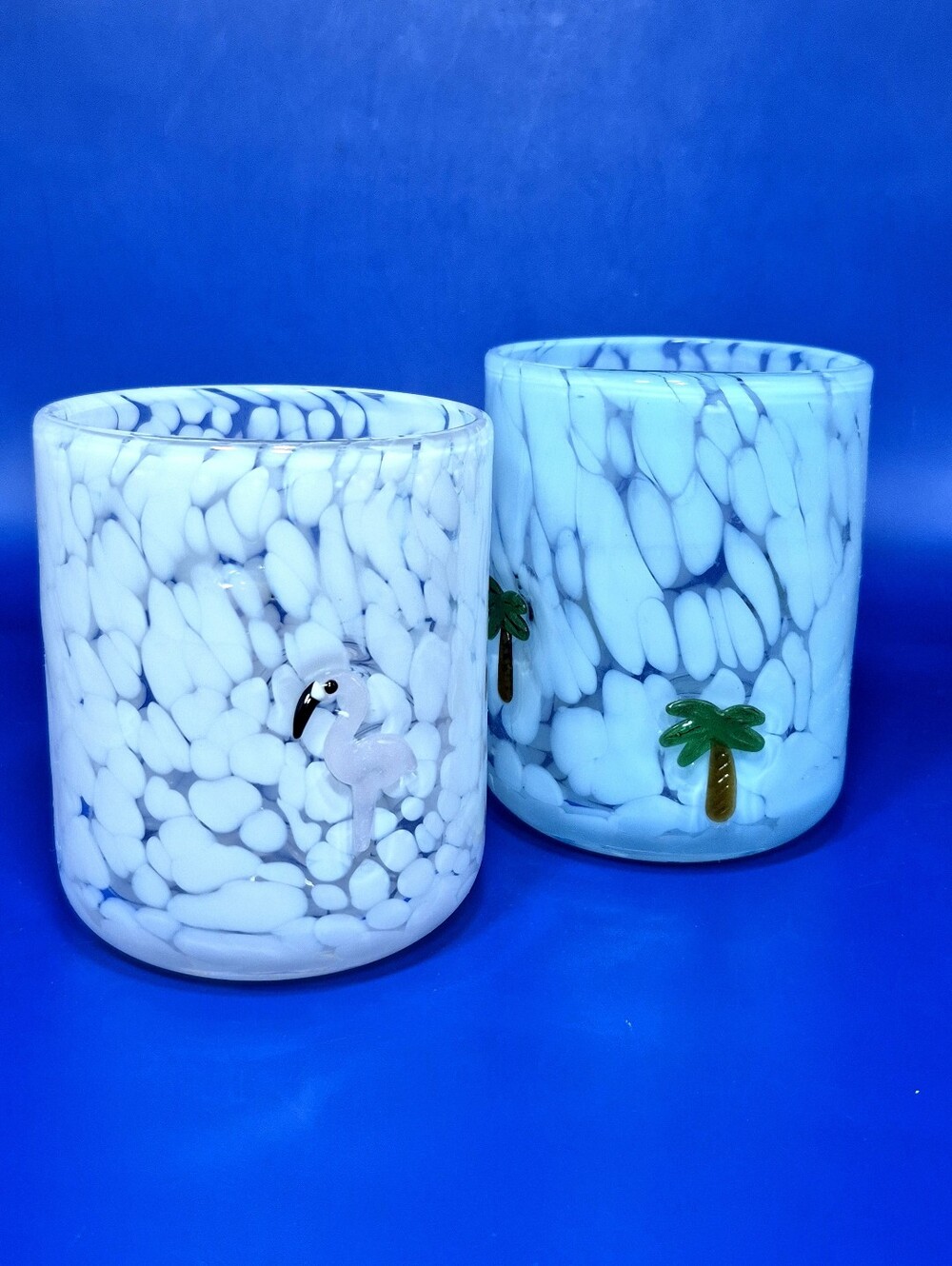 Anthropologie Icon Juice Glasses Confetti Cloud Set of 2